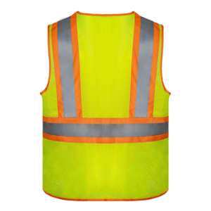 เสื้อกั๊กนิรภัยงานก่อสร้างคุณภาพสูง ดีไซน์ล่าสุด พร้อมวัสดุสะท้อนแสงมองเห็นได้ชัดเจน ขายส่ง - Product Image 3