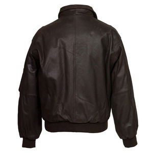 Chaqueta Bomber de cuero de piel de vaca para invierno, chaqueta holgada para hombre con cuello vuelto, cremallera multibolsillo, impermeable, a prueba de viento, Moto de calle alta - Product Image 2
