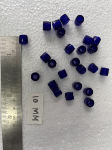 Cuentas de vidrio de Comercio ruso facetadas azules hechas a medida en tamaño 12 mm Ideal para diseñadores de joyas para reventa - Product Image 3