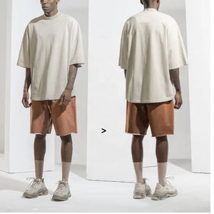 Fabricant personnalisé vêtements décontractés pour hommes t-shirt coton respirant antibactérien t-shirt manches courtes coupe ample col en O t-shirt - Product Image 5