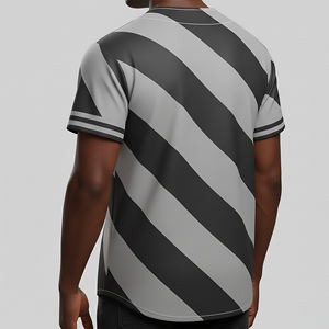 2025 Wholesale Lightweight Sweat Wicking Sportswear Short Baseball Jersey High Quality Breathable Durable 100% Polyester - Product Image 6