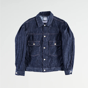 Vente directe d'usine, veste en jean pour homme avec logo personnalisé, 100% coton, respirante, confortable, qualité supérieure, manches longues - Product Image 5
