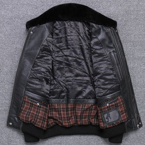 Chaquetas de cuero para hombre de nuevo estilo, venta personalizada de alta calidad, impermeable, transpirable, ecológico, chaquetas de cuero más populares para hombre - Product Image 3