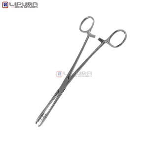 Ulrich Premium 18 cm fórceps quirúrgicos rectos de acero inoxidable Manual de instrumentos médicos de alta calidad para vendaje de pólipos - Product Image 5