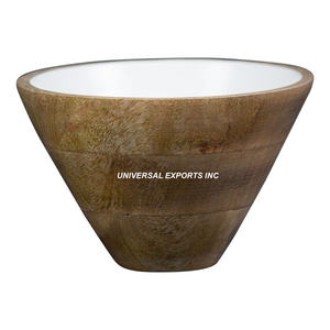 Luxury Round <b>Salad</b> <b>Bowl</b> Nice Quality Handmade Designer Serving <b>Bowl</b> Classic Stylish fancy <b>Wooden</b> <b>Salad</b> <b>Bowl</b> - Product Image 1