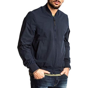 Chaqueta Bomber Impermeable de Invierno para Hombre, con Cierre de Cremallera, Tejida, 100% Seda, Logotipo Personalizado - Product Image 3