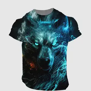 Camiseta de manga curta com estampa 3D de verão, blusa de manga curta com estampa 3D, camiseta de moda masculina