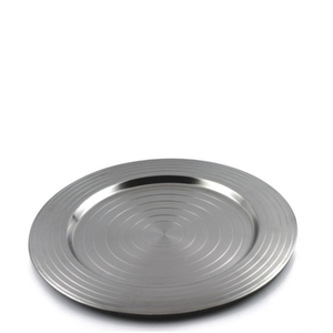 Plaque de chargeur de luxe durable et élégante en acier inoxydable pour le service - Product Image 1