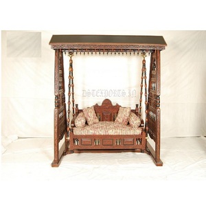 Hermoso Columpio de madera de teca para sala de estar Columpio de madera interior Jhula para el hogar en EE. UU. Columpio de madera de teca maciza India Fabricante EE. UU. - Product Image 1