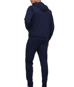 Nouveau design Vêtements de sport de bonne qualité avec fermeture éclair complète Vêtements de fitness Survêtement pour hommes Ensemble de vêtements de remorquage de couleur unie respirante - Product Image 2