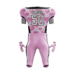 Nuevos conjuntos de uniformes de fútbol americano de diseño personalizado para hombres, ropa deportiva de alta calidad, último estilo, patrón liso, servicio OEM - Product Image 3