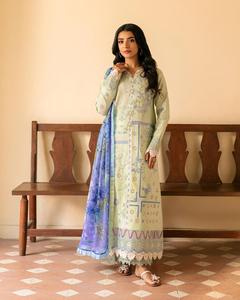 ชุดสูท shalwar kameez สำหรับชุดลำลองออกแบบใหม่ชุดฤดูร้อนปักลายสำหรับผู้หญิง - Product Image 2