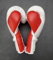 Guantes de Boxeo MMA para Adultos, de Cuero Vacuno Genuino Premium, Protección Avanzada contra Impactos, Cierre con Cordones, Diseño Transpirable