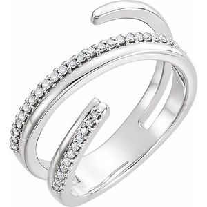Bague à motif de vide négatif pour usage quotidien - Product Image 1