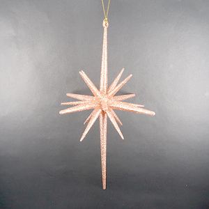 Décoration de noël et nouvel an, Champagne or acrylique 3D étoile à pointes - Product Image 5