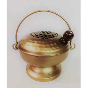 Meilleur prix de gros Brûleur d'encens suspendu en métal et fer Porte-encens design martelé Brûleur décoré de parfum d'air pour la maison et le bureau - Product Image 6