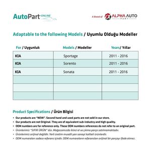 Jeu d'engrenages en plastique pour rétroviseur Kia Sportage, Sorento, Sonata - Product Image 2