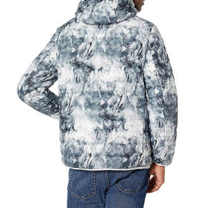 Veste bouffante zippée décontractée pour hommes sublimée personnalisée Vestes bouffantes légères à imprimé intégral - Product Image 3