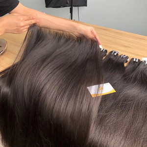 Vente en gros Extensions de cheveux Remy vietnamiens bruts à fermeture de 8 à 32 pouces Tissage de cheveux teints de toutes les couleurs 100gms - Product Image 1