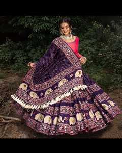 Robe de mariée Lehnga Choli pour filles fête robe de mariée bas prix indien Lehenga Choli avec Dupatta pour femmes - Product Image 2