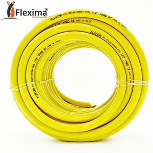 สายยางรดน้ำสวน Flexima สีเหลือง ทำจาก PVC ทนแรงดันสูง ยืดหยุ่น ทนทาน ปลอดสารพิษ เป็นมิตรกับสิ่งแวดล้อม น้ำหนักเบา ยาวสูงสุด 50 เมตร สำหรับงานก่อสร้าง - Product Image 3