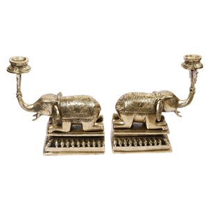 Meilleure vente Vintage laiton Buck cerf bougeoir poli décor de Table pièce maîtresse décorative renne brillant doré fini - Product Image 6