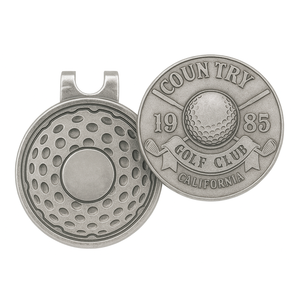 Regalos de golfista de recuerdo, grabado láser magnético, logotipo personalizado, marcador de pelota de Golf, Clip de sombrero de Metal - Product Image 1
