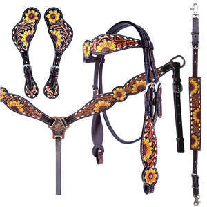 Caballete occidental de cuero ecuestre de nuevo diseño de calidad superior al por mayor tallado a mano para montar a precio competitivo - Product Image 1