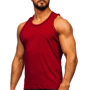 Wholesale 100% Cotton Breathable Gym Tank Top for Men with Customized Color & Design OEM Service - Product Image 1