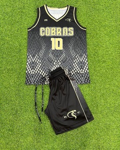 Ensemble d'uniformes de basket-ball de broderie d'appliques de qualité supérieure fabriqué en usine ensemble de maillots de basket-ball pour jeunes adultes uniforme à séchage rapide - Product Image 2