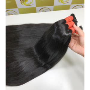 Tendencia caliente 100% Extensiones de cabello Remy ruso natural Mejor calidad 40-100cm Paquetes negros largos - Product Image 3