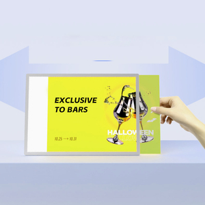 Caja de luz LED ultradelgada marco magnético de aluminio rectangular personalizado OEM ODM para carteles publicitarios de menú de restaurante China - Product Image 2