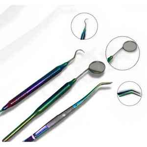 ชุดตรวจฟันชุดตรวจ3ชิ้นชุดเครื่องมือทันตกรรม - Product Image 3