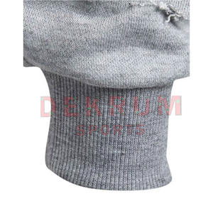 Sudadera desgastada con capucha personalizada para hombre, estilo de diseñador, ropa de calle de invierno con patrón sólido pesado con cremallera y tinte liso - Product Image 5