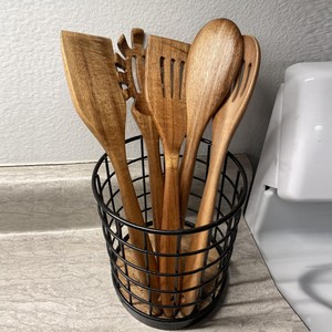 ช้อนไม้อะคาเซียช้อนไม้พายส้อมตะหลิวชุดเครื่องครัวของขวัญขึ้นบ้านใหม่เวียดนาม - Product Image 6