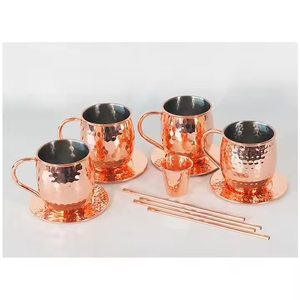 ถ้วยเหยือกสแตนเลส304แก้วมักขนาด12ออนซ์16ออนซ์350 500มล. ถ้วยทองแดงผสมเครื่องดื่มค็อกเทล - Product Image 4