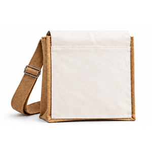 กระเป๋าผ้าใบปอกระเจาธรรมชาติสำหรับใส่แล็ปท็อป 220 GSM ขนาด 11 x 12 x 4 นิ้ว  กระเป๋าสะพายข้างสำหรับสำนักงาน  รับสกรีนโลโก้ - Product Image 4