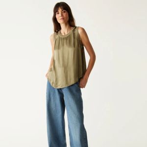 Elegante vestido de algodón sin mangas para mujer: tela suave y transpirable, ideal para salidas a la playa y uso diario, múltiples opciones de color - Product Image 1