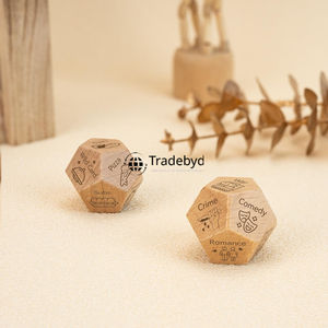 Juego de Dados Poliédricos de Madera de Lujo, 7 Piezas, Hechos a Mano para Juegos de Rol y Mesa, Duraderos y Ecológicos, Tradebyd - Product Image 5
