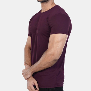 Camiseta de entrenamiento de gimnasia transpirable y ligera para hombre, camiseta atlética para entrenamiento físico en poliéster Spandex, estilo deportivo muscular - Product Image 2