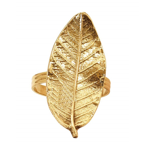 Anillo para Servilletas de Latón Ginkgo, Diseño Artesanal Inspirado en la Naturaleza para una Decoración de Mesa de Comedor Elegante y Moderna - Product Image 2