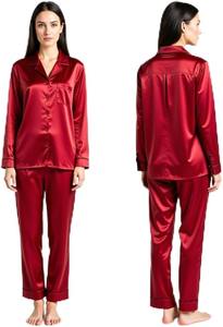 Conjunto de Pijama de Seda Suave y Brillante Más Demandado para Mujer, Transpirable, Perfecto para Dormir, Disponible en Grandes Cantidades - Product Image 2