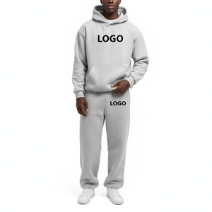 Survêtement de jogging décontracté de qualité supérieure 100% coton avec logo personnalisé, streetwear, survêtement d'hiver pour homme, molleton - Product Image 1