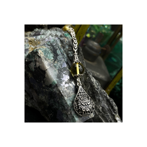 Rosario en forma de lágrima color miel con tughra otomana, borla de plata de ley 925 y cuentas de ámbar genuino. 33.76 - Product Image 3