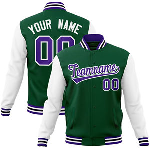 Chaqueta de Béisbol de Lana para Hombre, Nueva Colección al por Mayor, Personalizada, Estilo Varsity, con Estampado y Bordado Personalizados, Transpirable y Ecológica - Product Image 1