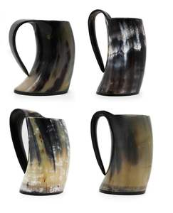 IMAGEN CUERNO TAZAS INDIA FÁBRICA PRODUCTOS ARTESANALES Cuerno Taza para beber Nuevo diseño Natural Original Viking Drinking - Product Image 1