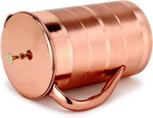 Jarras de agua artesanales beneficiosas para la salud de cobre puro 100% para uso elegante en el hogar y el hotel a los mejores precios - Product Image 3