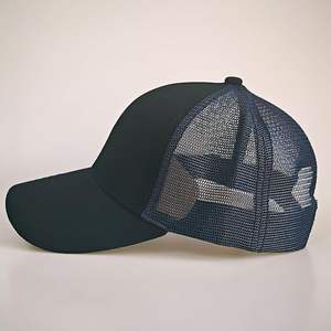 Chapeau d'extérieur léger à 6 panneaux Casquette réglable en maille de coton à séchage rapide respirante avec logo personnalisé - Product Image 6