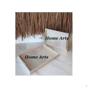 Plateau de service couleur argent de la meilleure qualité plateau de service de chocolats en acier inoxydable de la plus nouvelle conception pour la vaisselle - Product Image 6