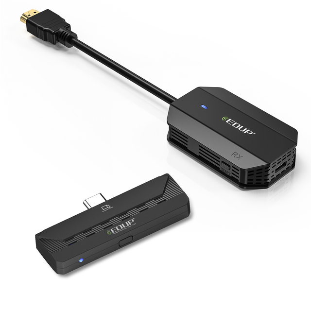 EDUP 1080P TYPE C Wifi Extender HD Wireless Transmitter and Receiver Type-C Cable for Mobile/Laptop/PC to TV HD